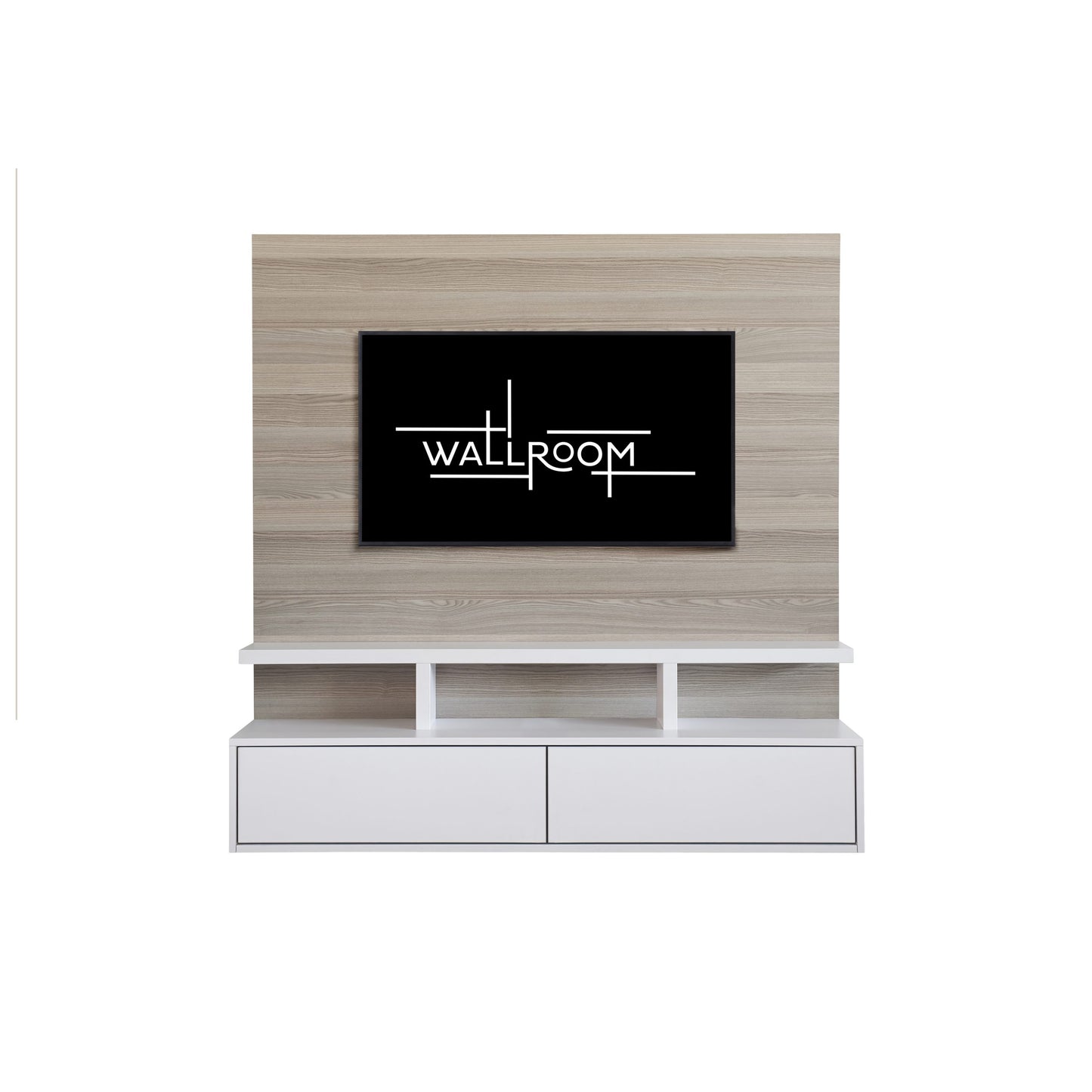 Clifton 200 - Small Floating TV Stand - Coimbra White