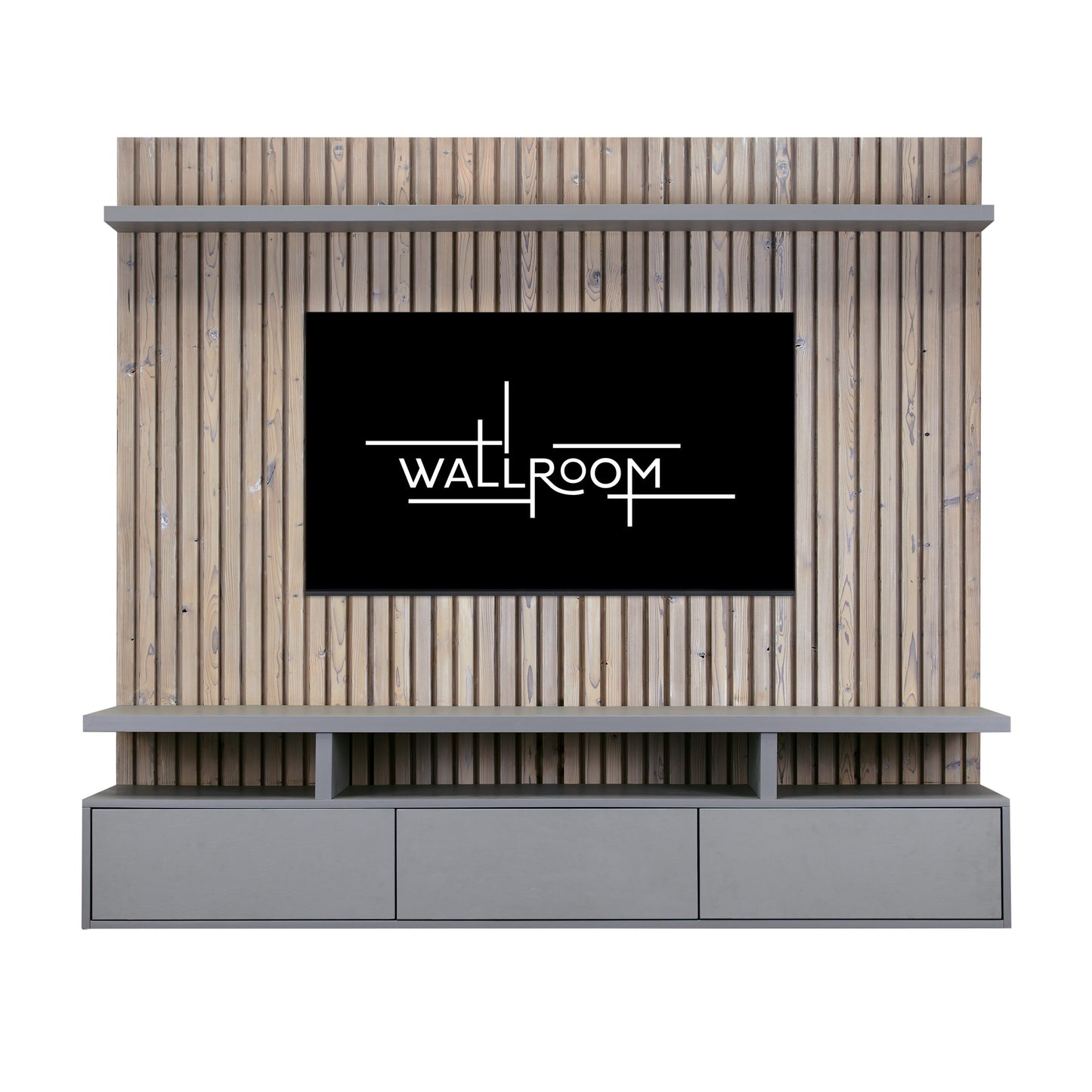 Clifton 350 - Floating TV Stand - Castle Grey