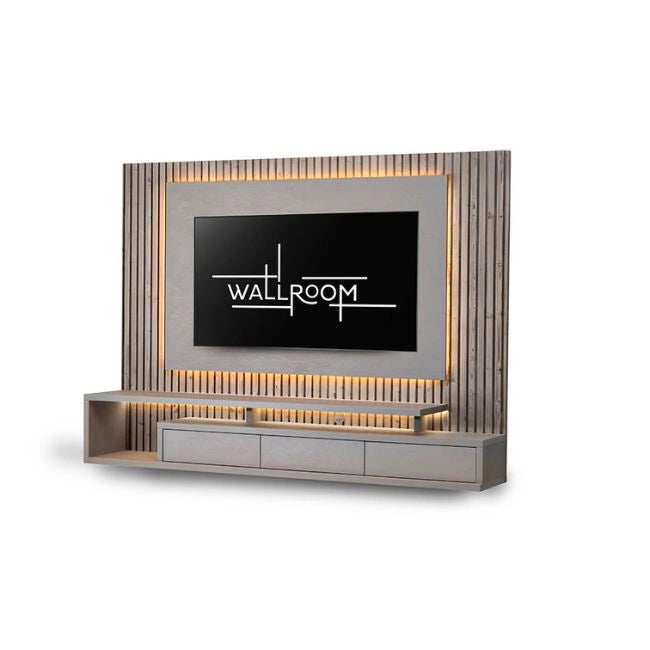 Plettenberg - TV Stand - Cloud & Cotton Stucco