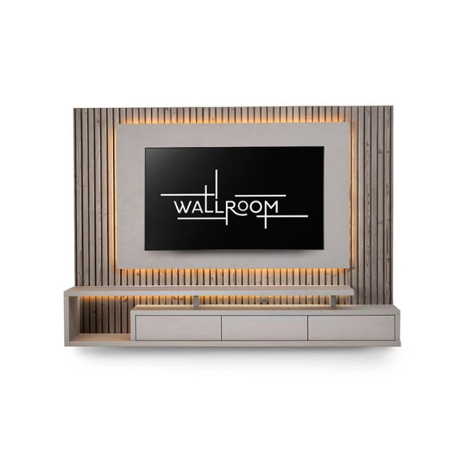 Plettenberg - TV Stand - Cloud & Cotton Stucco