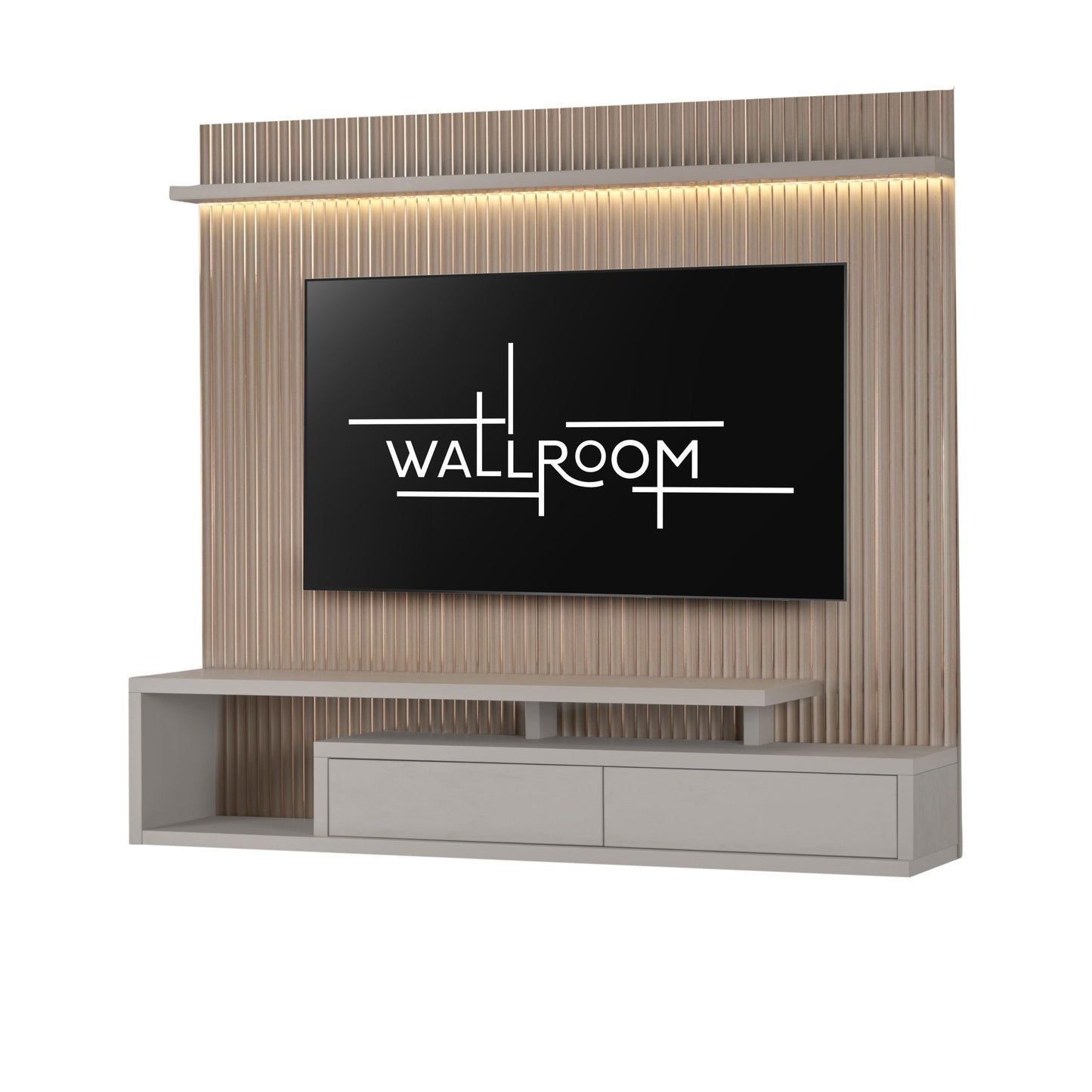 Plettenberg - TV Stand - Cotton Stucco
