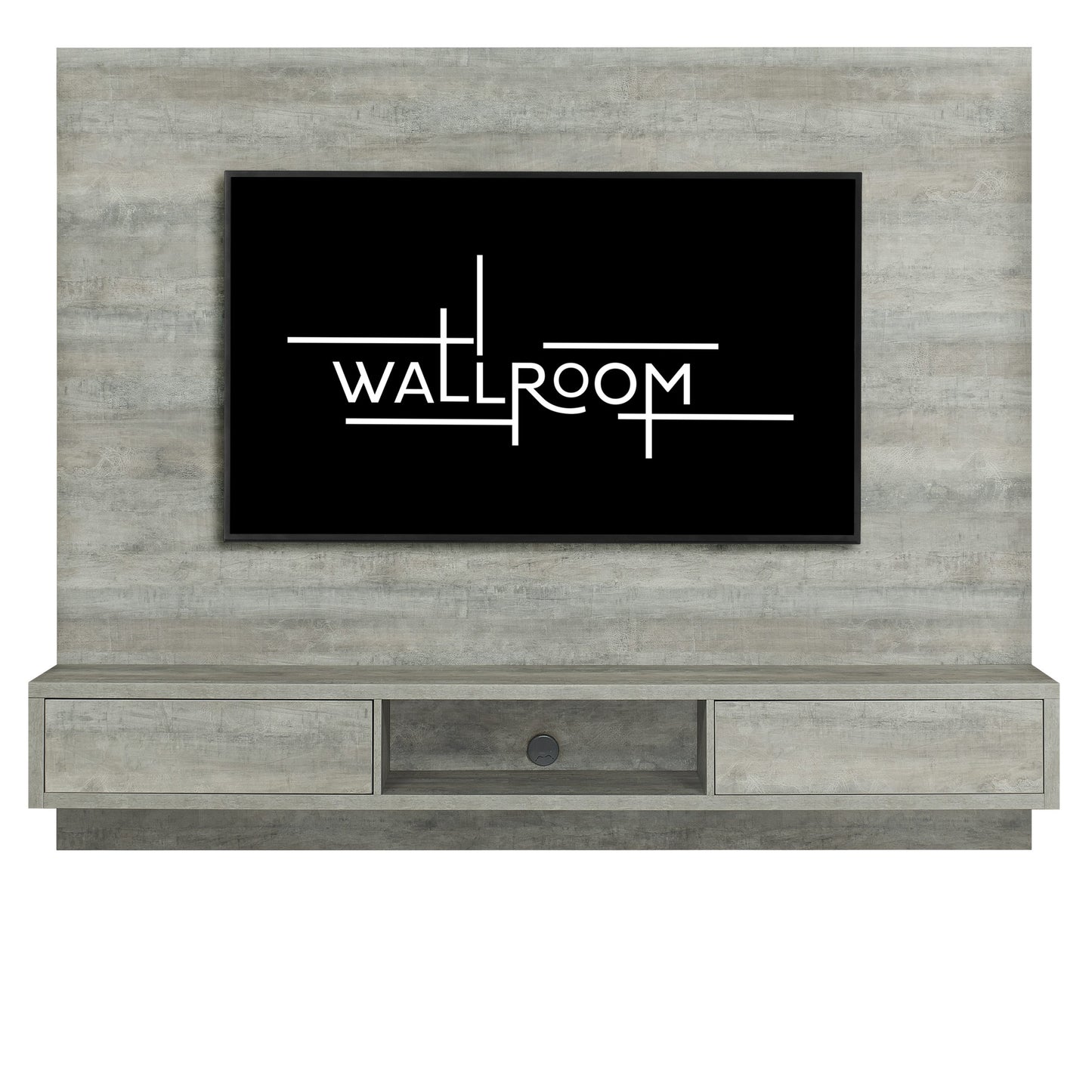 Wedge - Floating Television Stand - Leatherwood