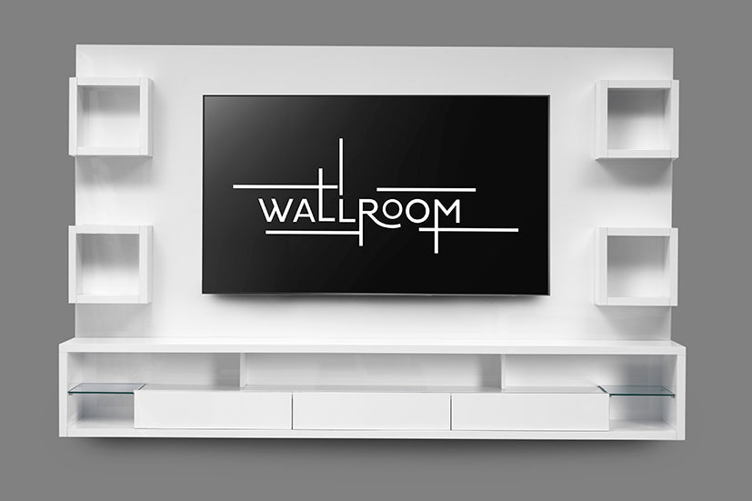 Margate - White TV Stand - High Gloss