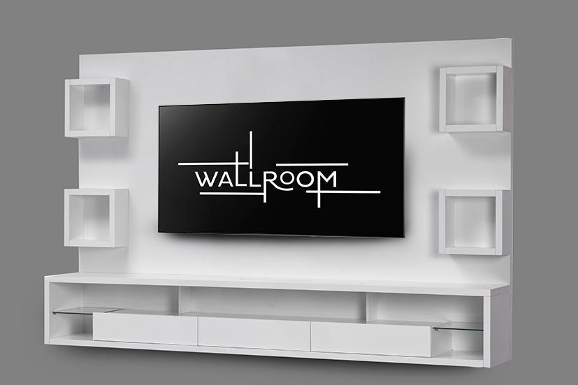 Margate - White TV Stand - High Gloss