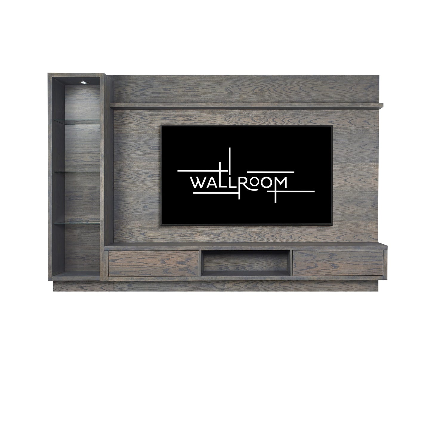 Zinkwazi - 2Pce TV Wall Unit - Sofa Storm