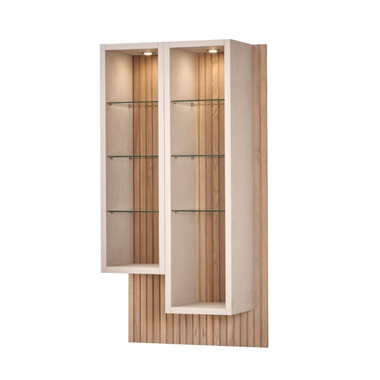 Clarens - Floating Display Shelves - Slatted Wood