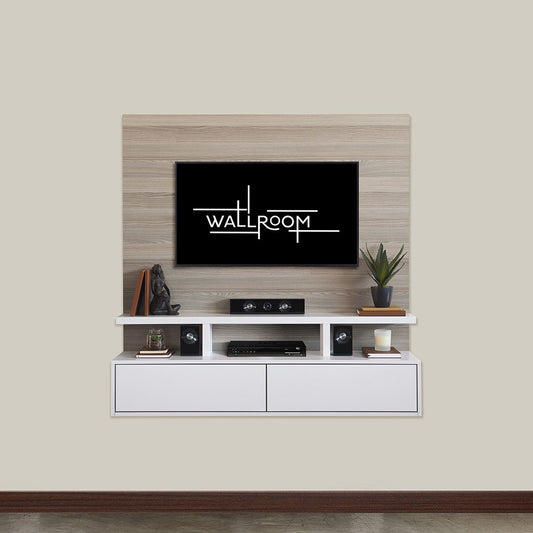 Clifton 200 - Small Floating TV Stand - Coimbra White