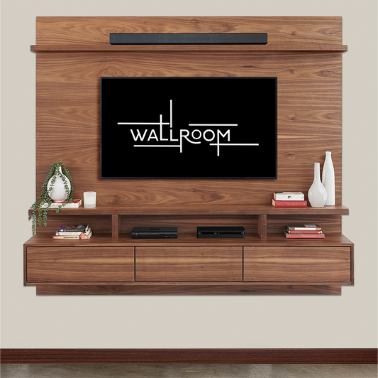 Clifton 200 - Floating TV Stand - American Walnut