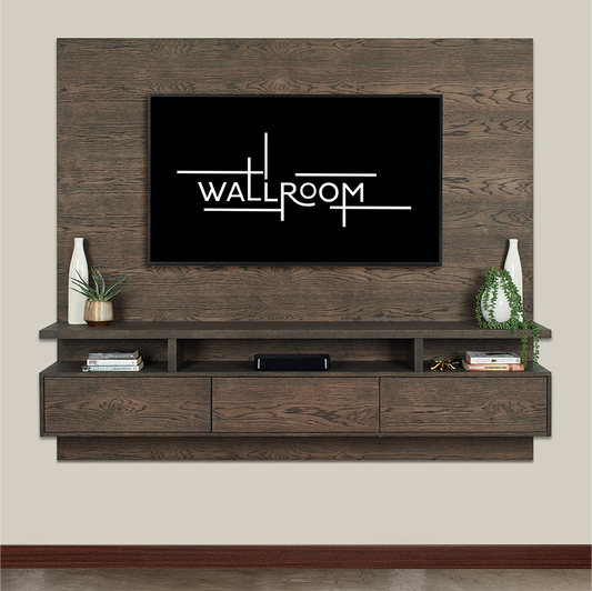 Clifton 350 - Floating TV Stand - Dark Brown