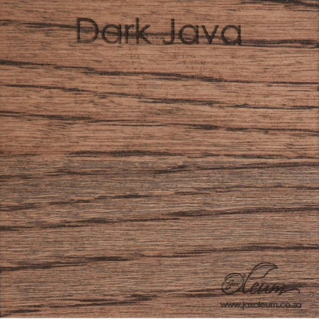 Java Teak Colour Oak Veneer and Solid Oak Slatted Backboard Colour Swatches