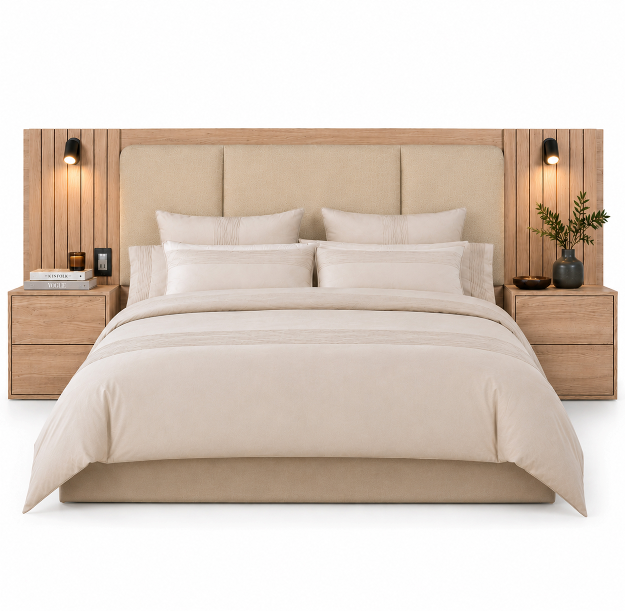 Hibberdene - Floor-standing Upholstered Headboard