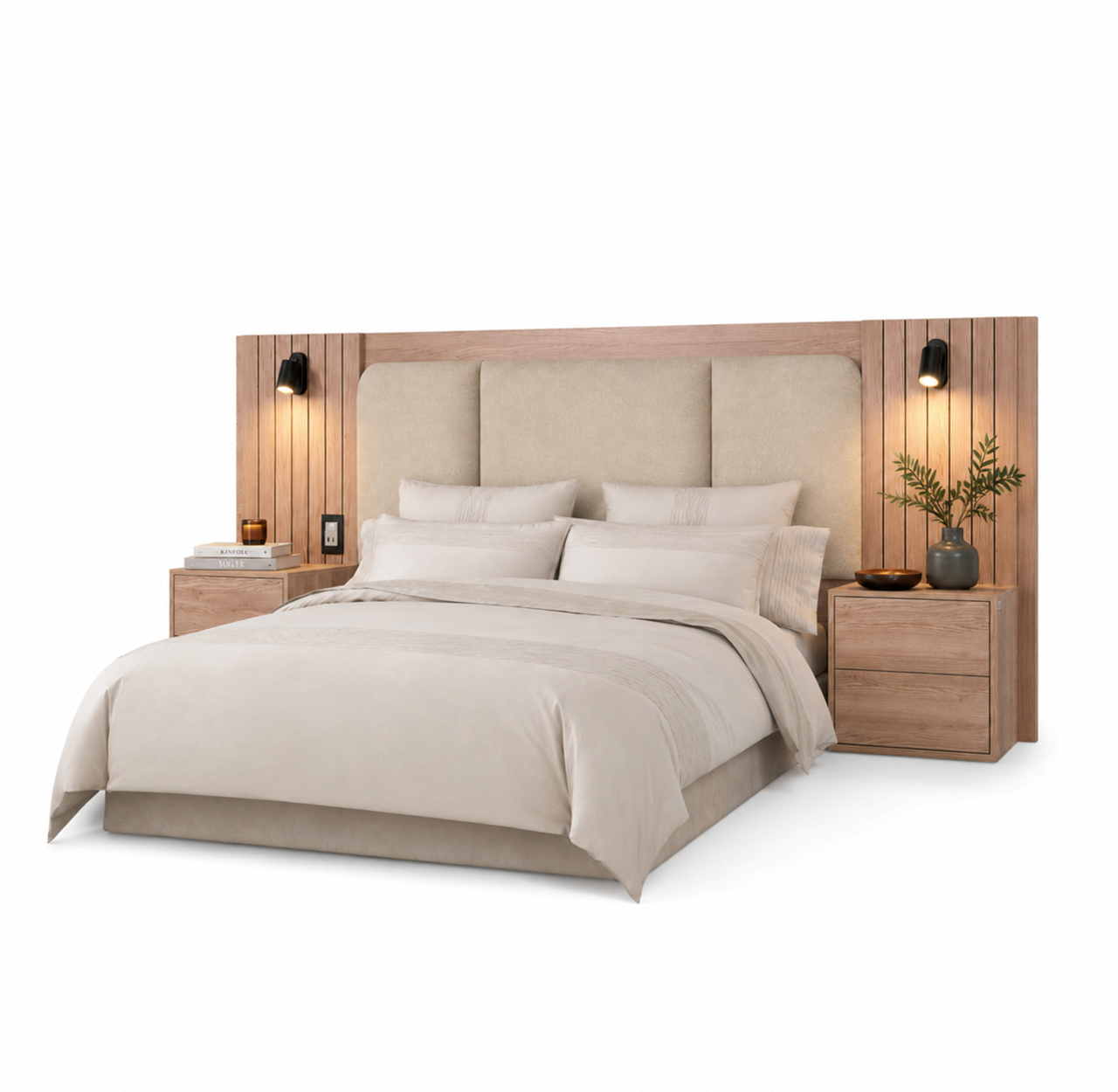 Hibberdene - Floor-standing Upholstered Headboard