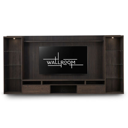 St Francis - 3Pce Floating TV Stand - Ebony