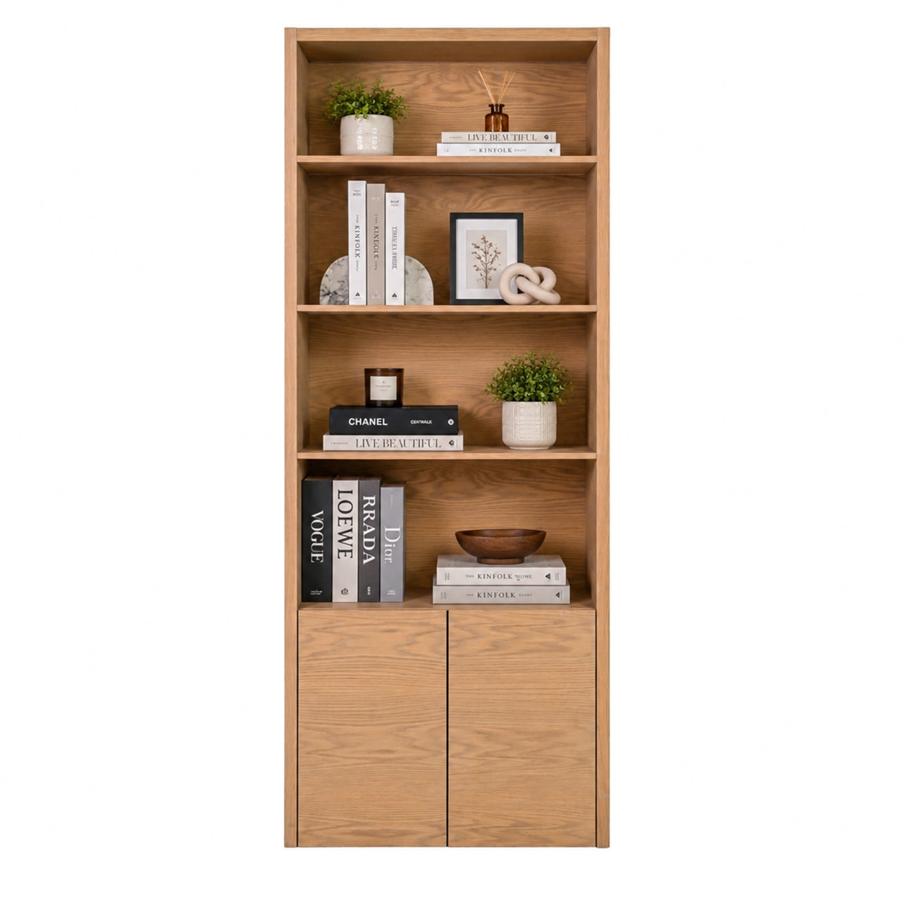 St James | Bookcase with 2 Doors & Shelves