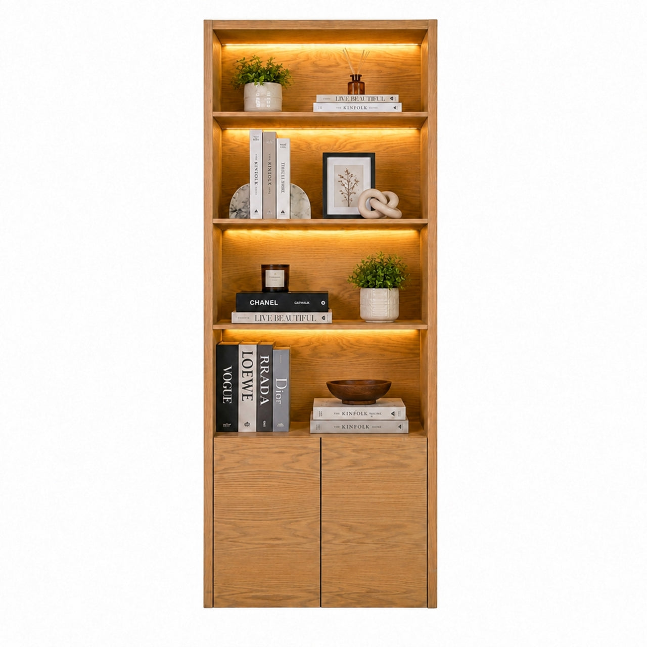 St James | Bookcase with 2 Doors & Shelves