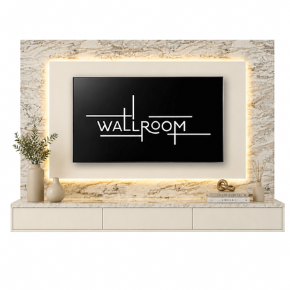 Sanctuary - TV Stand - TV Panel & LED Lights