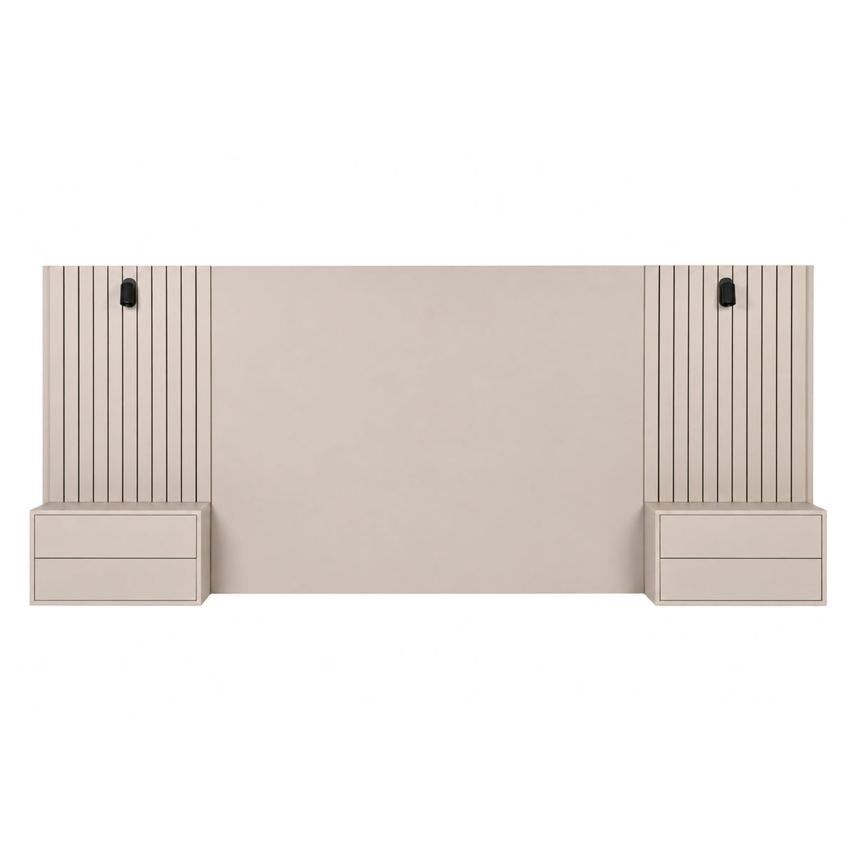 Hibberdene - Floating Headboard - Bedside Tables & Reading Lights