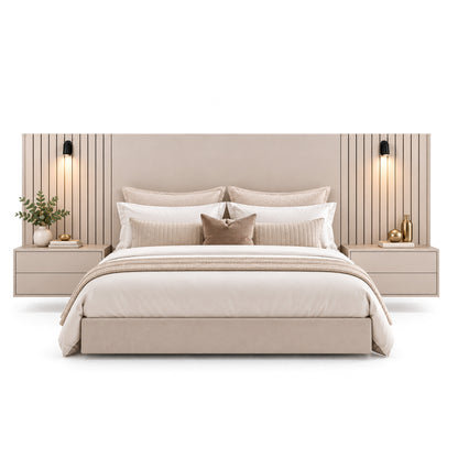 Hibberdene - Floating Headboard - Bedside Tables & Reading Lights