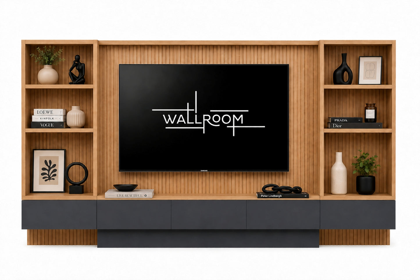 Illovo - 3Pce Floating TV Stand - Display Shelves