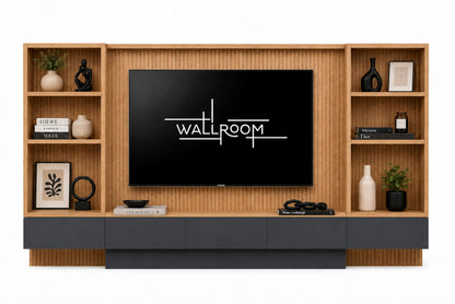 Illovo - 3Pce Floating TV Stand - Display Shelves