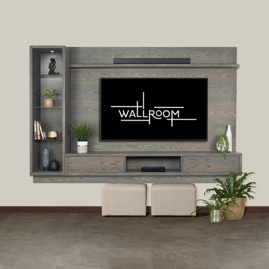 Zinkwazi - 2Pce TV Wall Unit - Sofa Storm